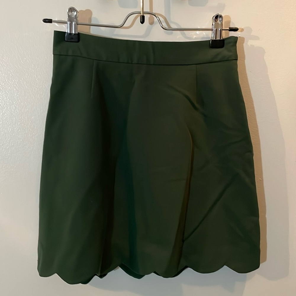 ASOS scallop hem high waist skirt